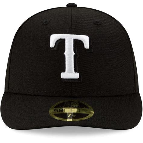 texas rangers black fitted hat